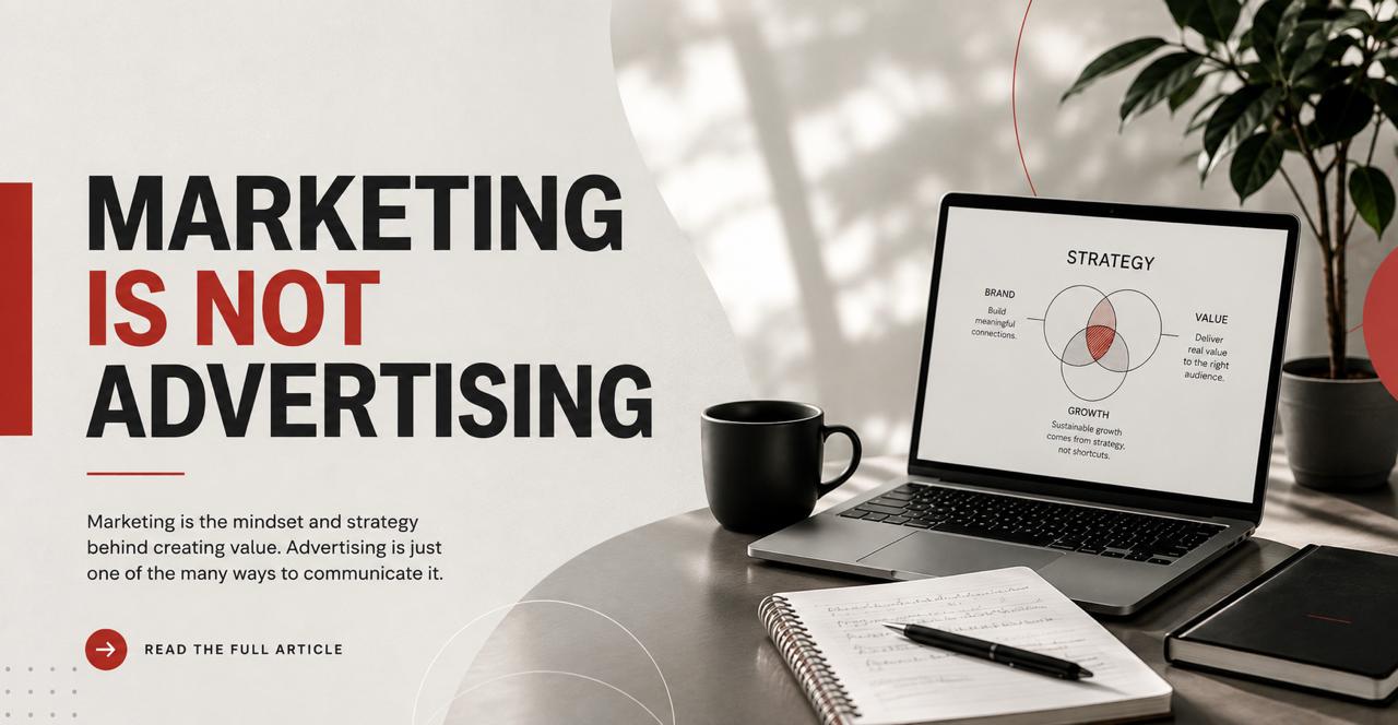Marketing Is Not Advertising (Here’s the Real Difference)