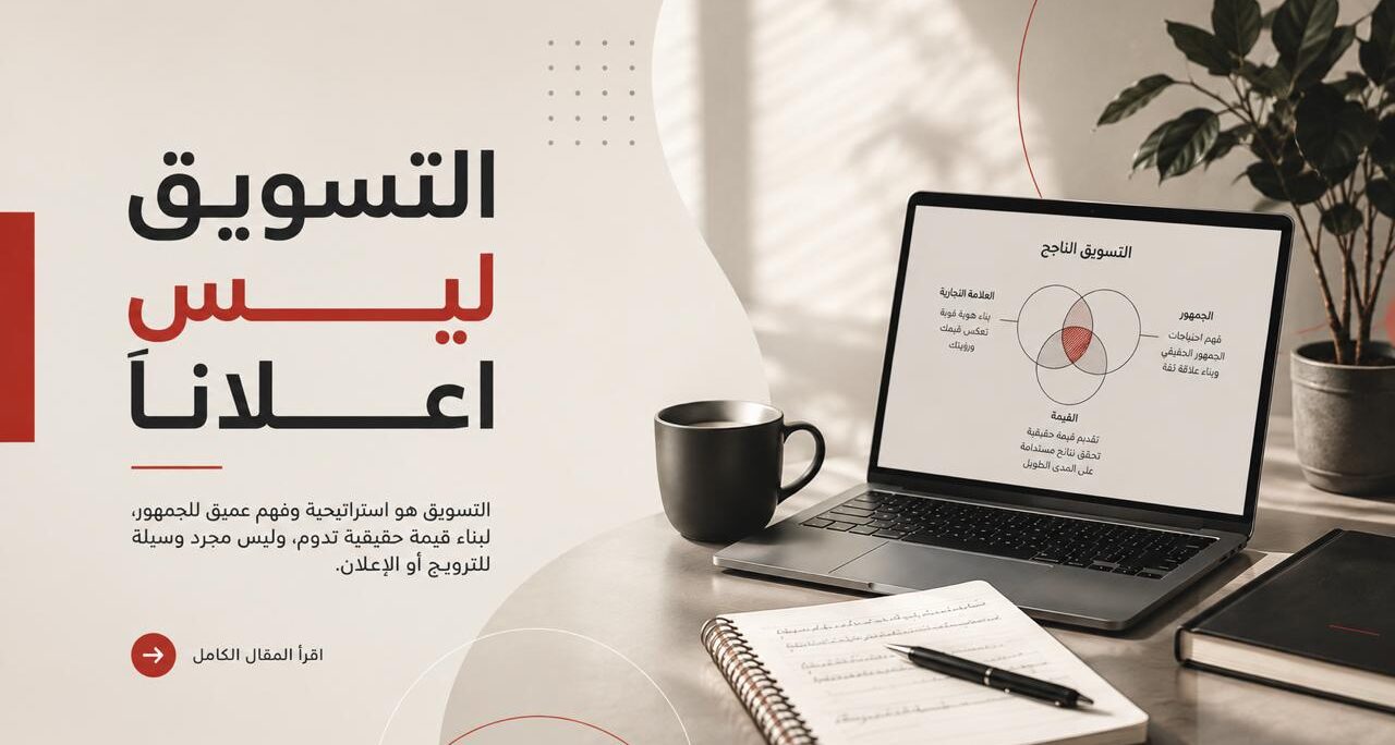 التسويق ليس إعلانًا (إليك الفرق الحقيقي)