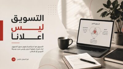 التسويق ليس إعلانًا (إليك الفرق الحقيقي)