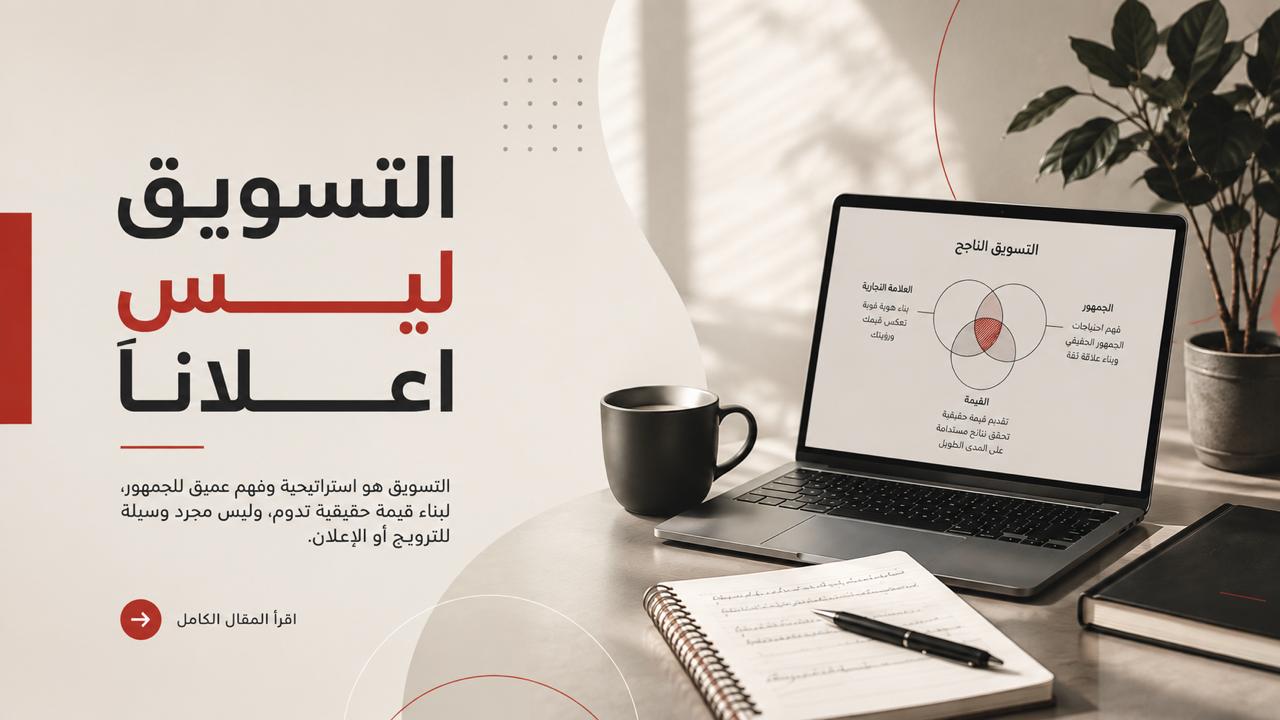 التسويق ليس إعلانًا (إليك الفرق الحقيقي)